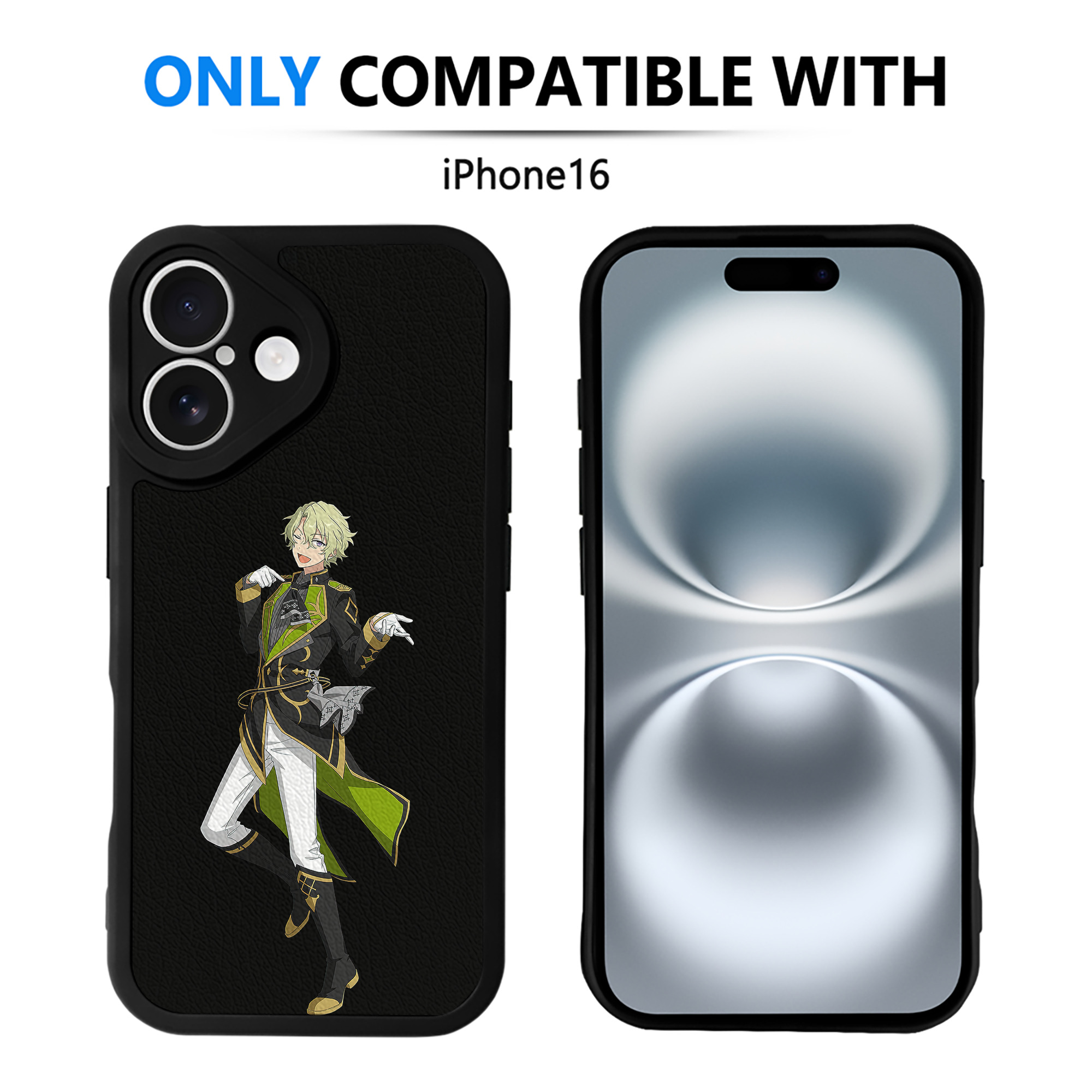 （画像用） あんさんぶるスターズ! Ensemble Stars 【iPhone 16シリーズ対応】シリコンスマホケース（レザー調） 材質：シリコン